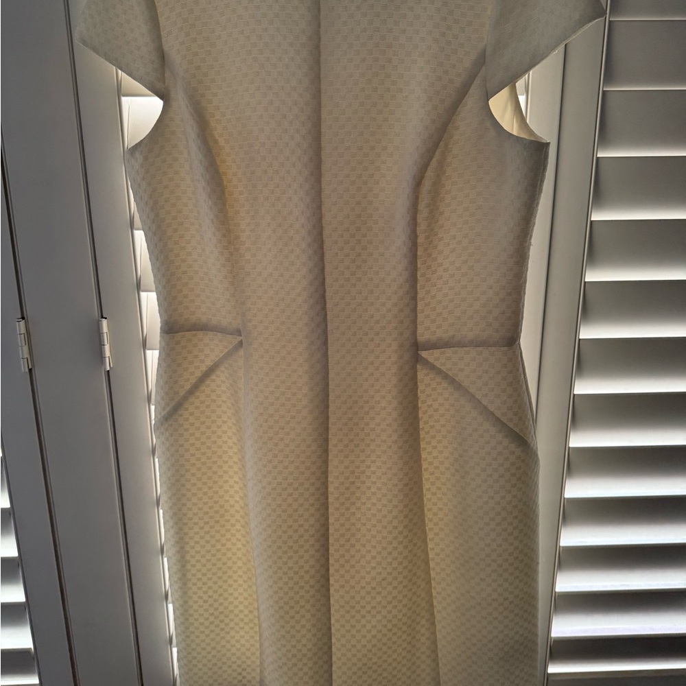 Ralph Lauren Cream Sheath Dress Sleeveless Wedding Guest